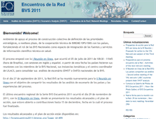 Tablet Screenshot of bvsencuentros2011.bireme.org
